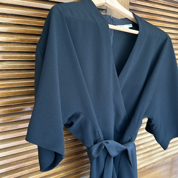 Trina Turk vneck peplum wrap top - Picture 3 of 10